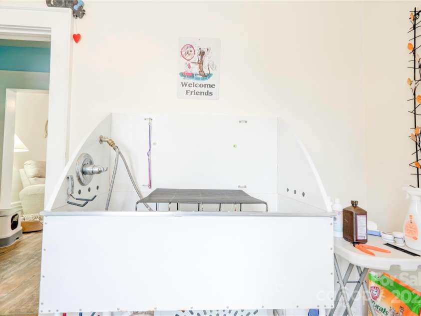 615 Warren Street, Shelby, NC 28150.  MLS# CAR4298346, YatesRealty ID 2717. Bedroom 1- main level/ Dog Wash Station