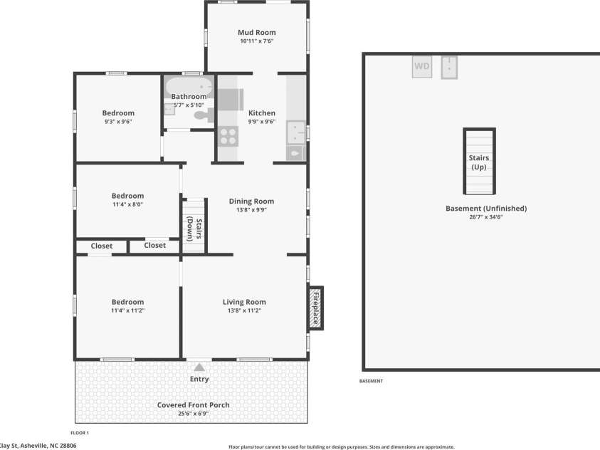 31 Clay Street, Asheville, NC 28806.  MLS# CAR4387894, YatesRealty ID 27174. 