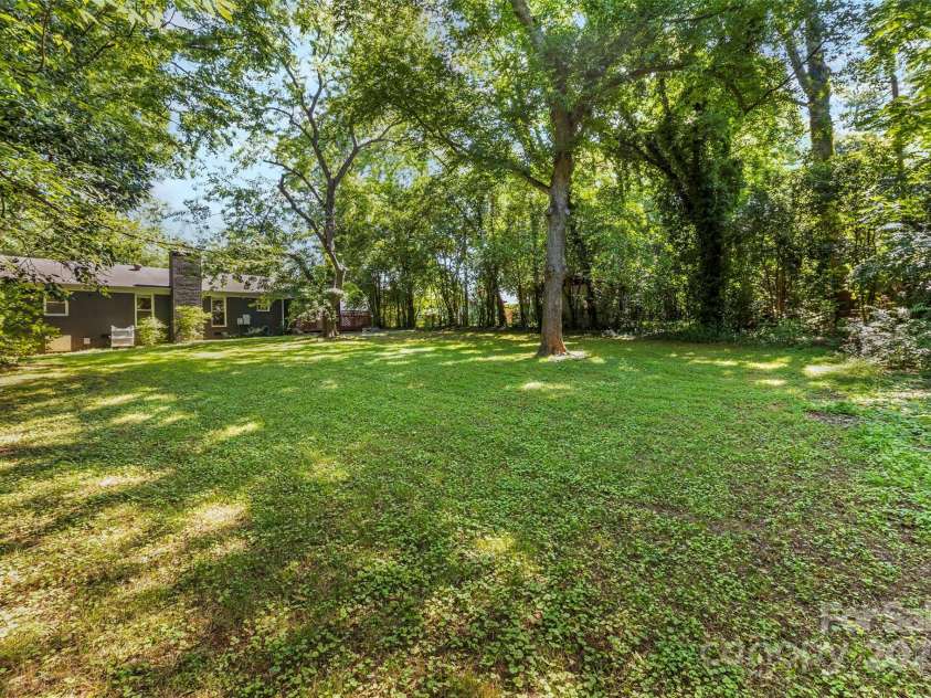 1126 Woodlawn Road, Charlotte, NC 28209.  MLS# CAR4281650, YatesRealty ID 27192. Huge, flat back yard.