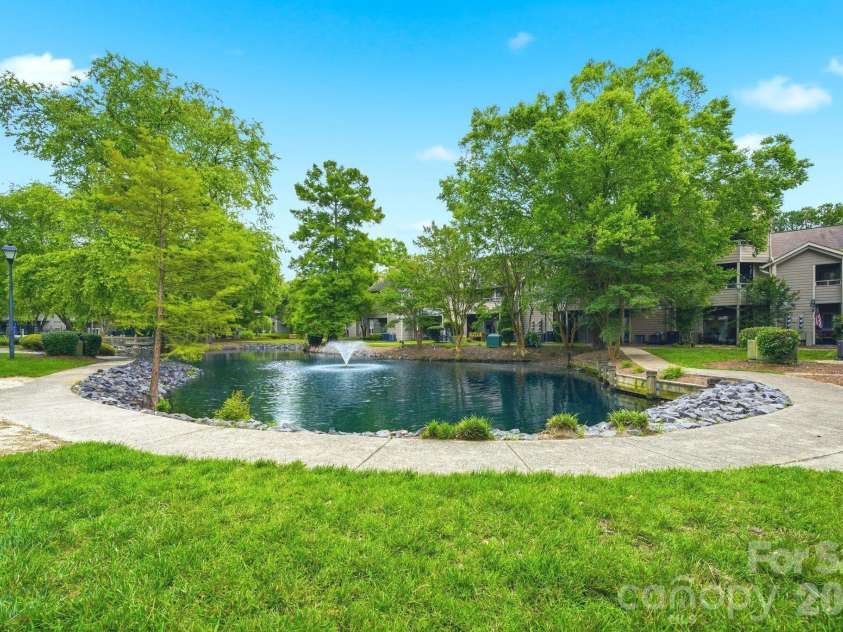 2500 #A Stradbrook Drive, Charlotte, NC 28210.  MLS# CAR4387981, YatesRealty ID 27195. Beautiful relaxing pond area