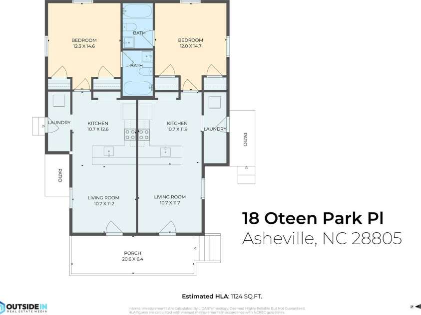 18 Oteen Park Place, Asheville, NC 28805.  MLS# CAR4282740, YatesRealty ID 27208. Floor Plan