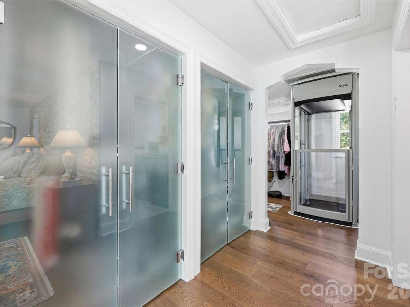 420 Skysail Road, Salisbury, NC 28146.  MLS# CAR4389093, YatesRealty ID 27209. Closets leading to large walk in closet and elevator