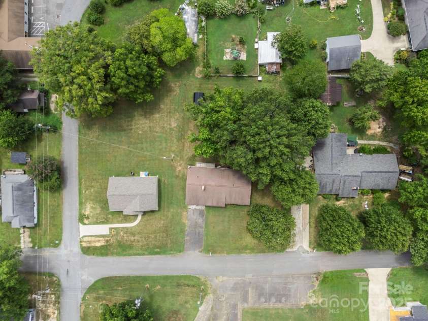 501 Weaver Street, Cherryville, NC 28021.  MLS# CAR4287583, YatesRealty ID 2722. Overhead view