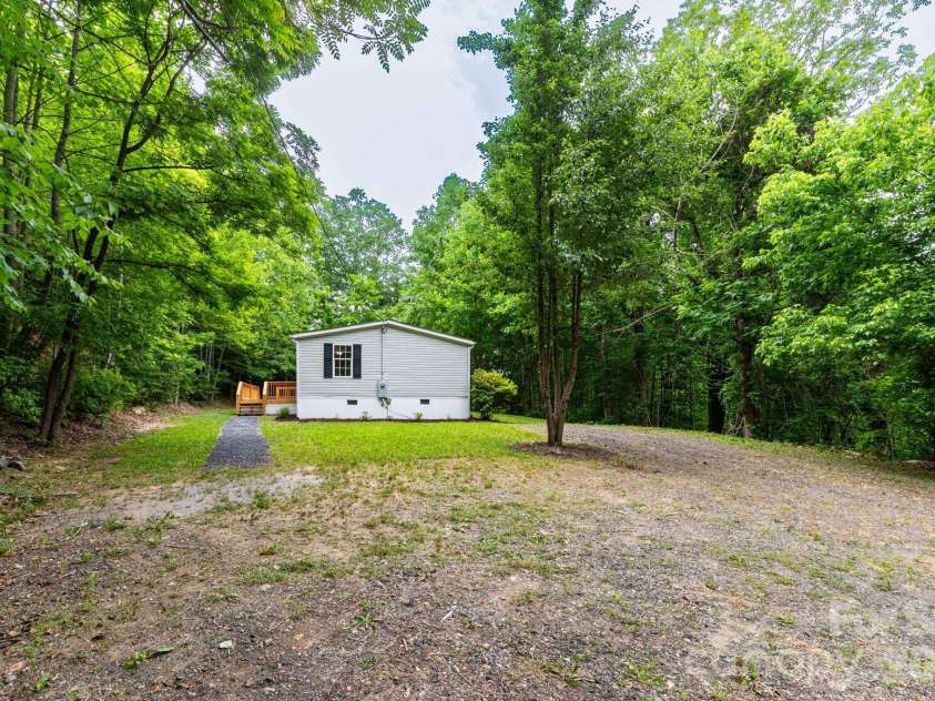 61 Blue Mountain Road, Fairview, NC 28730.  MLS# CAR4381862, YatesRealty ID 27229. Parking area.