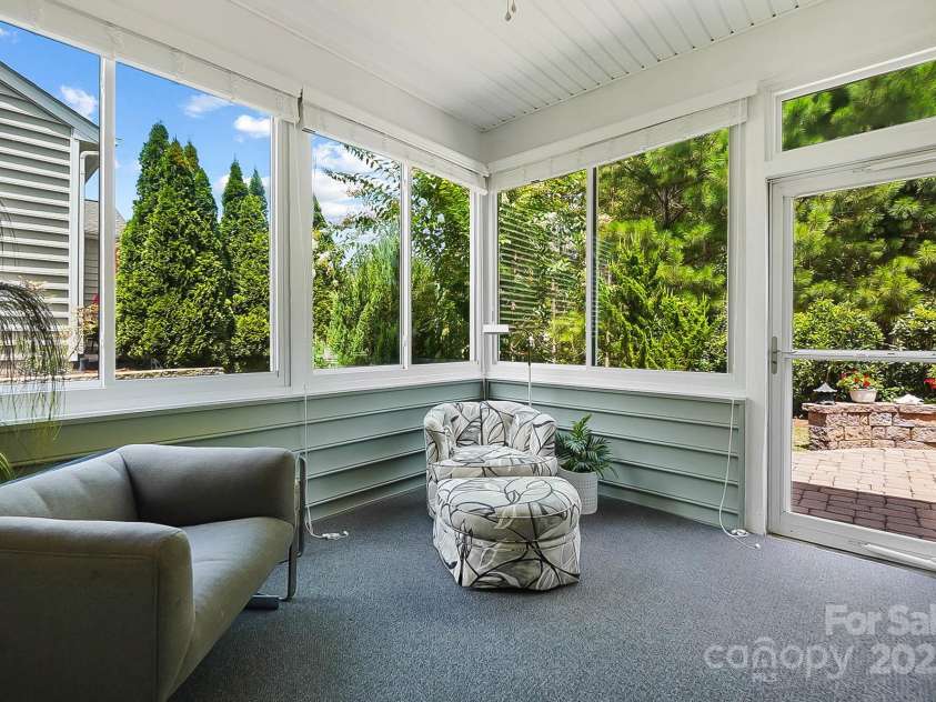 4106 Perth Road, Fort Mill, SC 29707.  MLS# CAR4280800, YatesRealty ID 27234. Sunroom. Windows open for allowing a nice breeze
