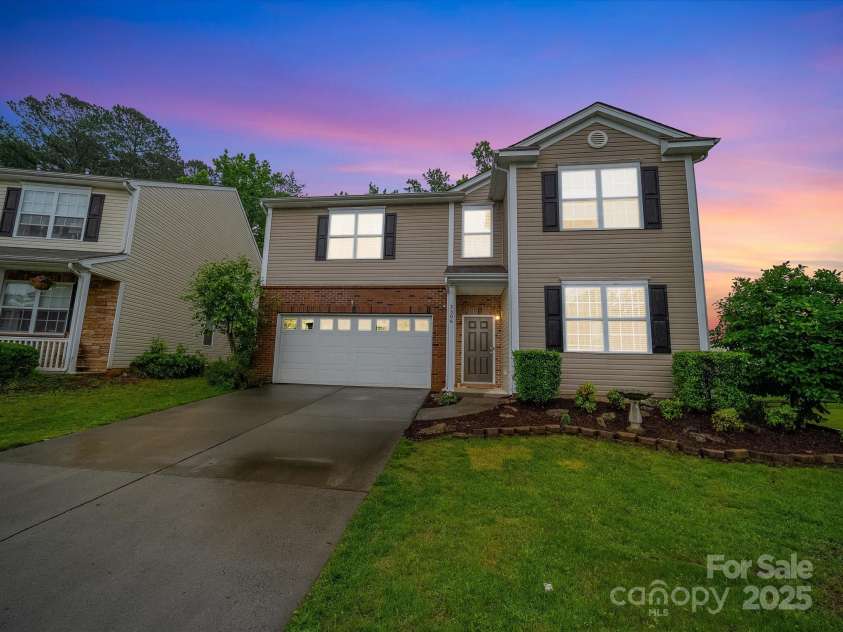 2306 Nettleton Court, Matthews, NC 28105.  MLS# CAR4257451, YatesRealty ID 27237. Twilight Shot