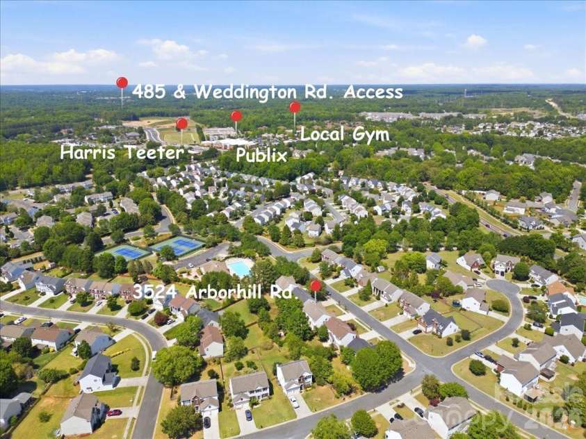3524 Arborhill Road, Charlotte, NC 28270.  MLS# CAR4384147, YatesRealty ID 27242. 