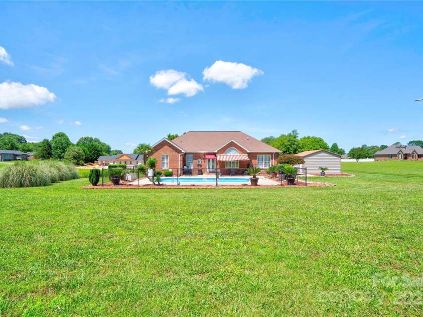 116 Camille Drive, Shelby, NC 28150.  MLS# CAR4272201, YatesRealty ID 27244. Back