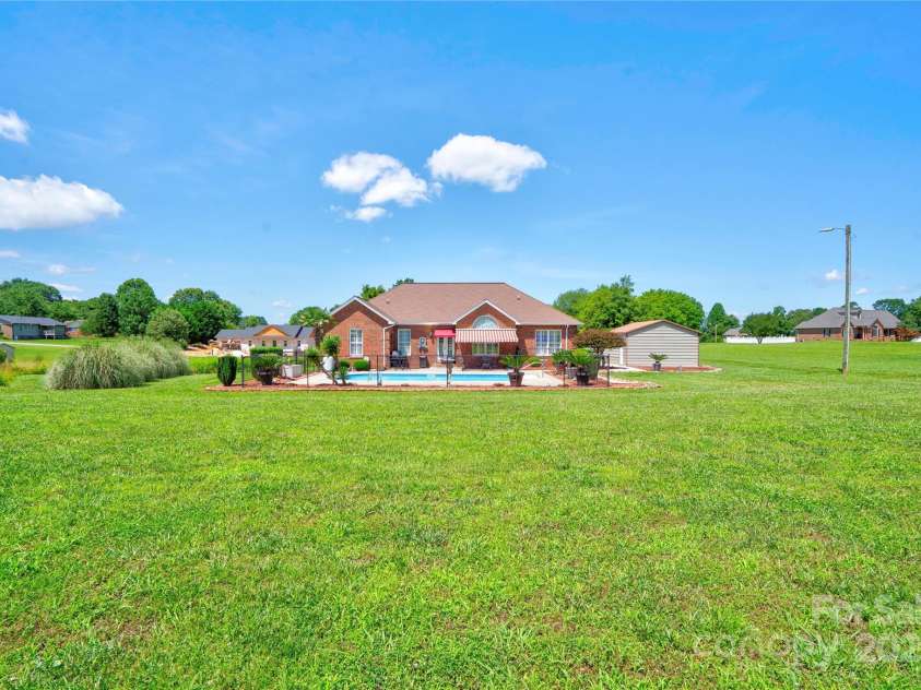 116 Camille Drive, Shelby, NC 28150.  MLS# CAR4272201, YatesRealty ID 27244. Back