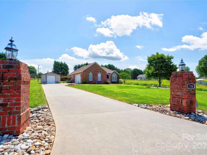 116 Camille Drive, Shelby, NC 28150.  MLS# CAR4272201, YatesRealty ID 27244. Driveway