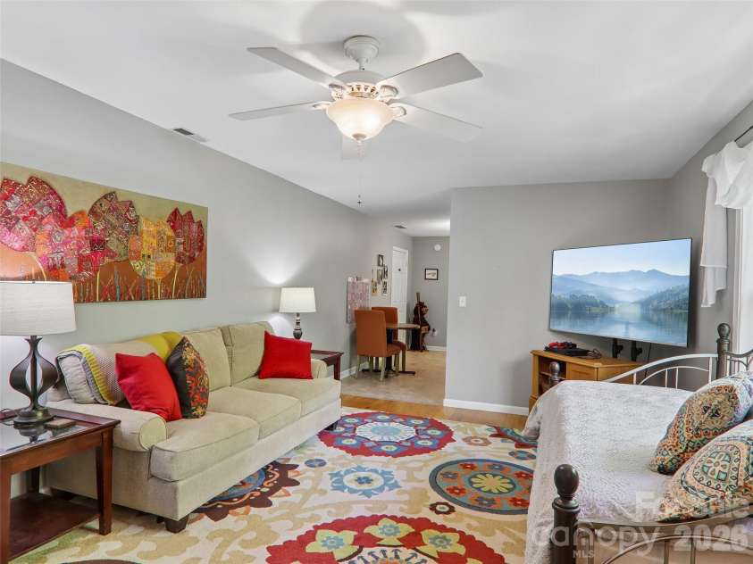 554 Pisgah Forest Drive, Pisgah Forest, NC 28768.  MLS# CAR4375652, YatesRealty ID 27244. Basement apartment den