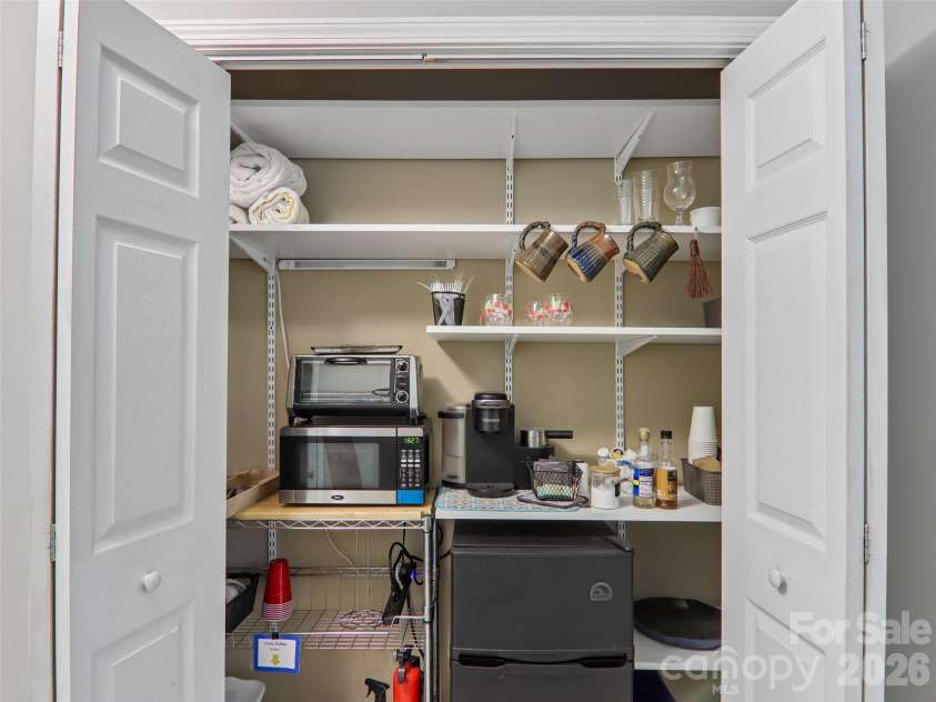554 Pisgah Forest Drive, Pisgah Forest, NC 28768.  MLS# CAR4375652, YatesRealty ID 27244. Kitchenette in lower level apartment