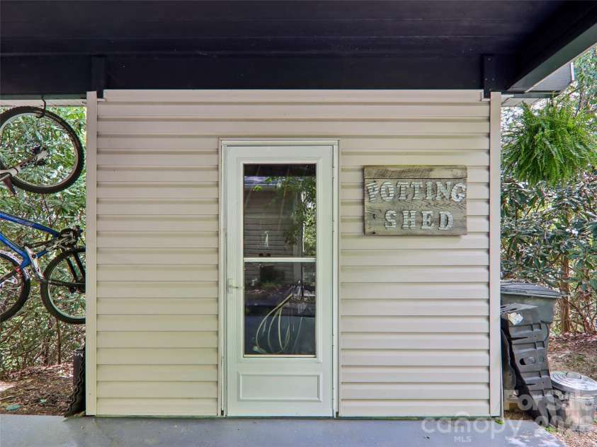 554 Pisgah Forest Drive, Pisgah Forest, NC 28768.  MLS# CAR4375652, YatesRealty ID 27244. Potting shed or work shed