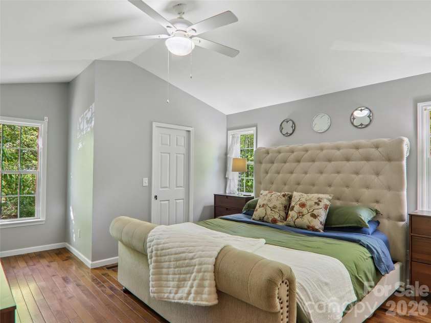 554 Pisgah Forest Drive, Pisgah Forest, NC 28768.  MLS# CAR4375652, YatesRealty ID 27244. Primary bedroom