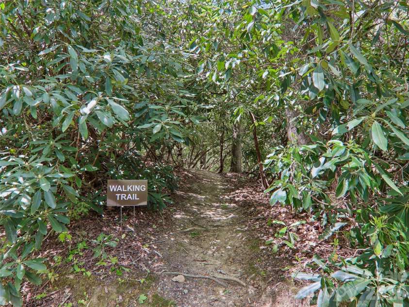 554 Pisgah Forest Drive, Pisgah Forest, NC 28768.  MLS# CAR4375652, YatesRealty ID 27244. Private walking trail
