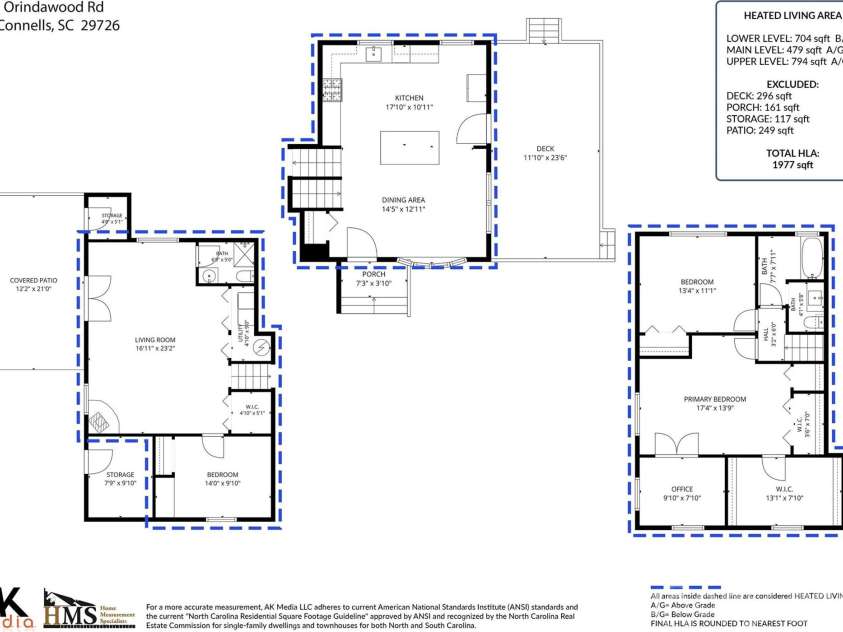 233 Orindawood Drive, McConnells, SC 29726.  MLS# CAR4385991, YatesRealty ID 27259. Floor Plan