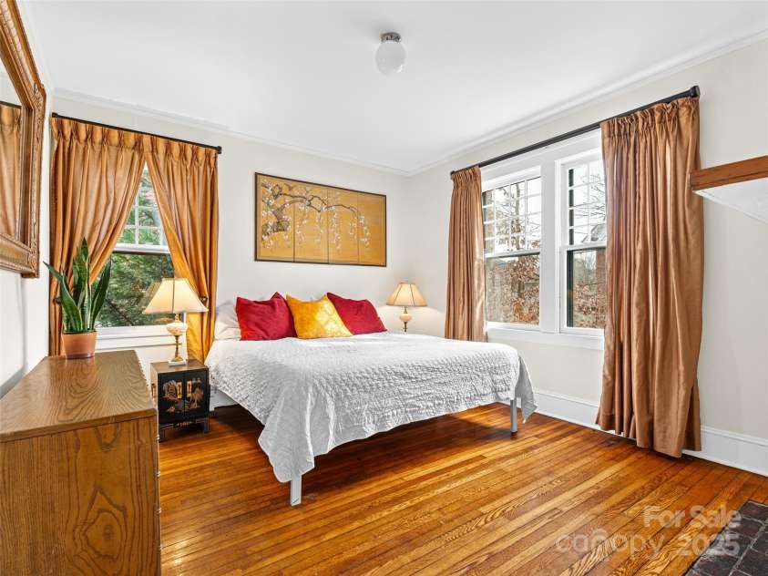 12 Bearden Avenue, Asheville, NC 28801.  MLS# CAR4331679, YatesRealty ID 2726. Main level bedroom, unit #1.. So much natural light.