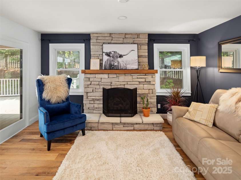 30 Gap Hill Drive, Fletcher, NC 28732.  MLS# CAR4249216, YatesRealty ID 27265. Enjoy cozy evenings by the gas fireplace