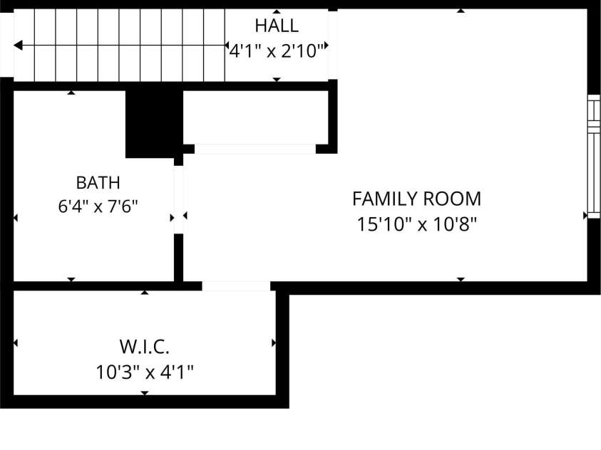 3921 Picasso Court, Charlotte, NC 28205.  MLS# CAR4387644, YatesRealty ID 27272. Lower Floor Plan