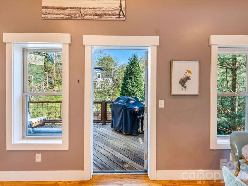 156 Bradley Street, Asheville, NC 28806.  MLS# CAR4364055, YatesRealty ID 27274. Back deck grilling anyone?
