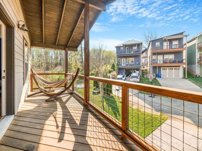 156 Bradley Street, Asheville, NC 28806.  MLS# CAR4364055, YatesRealty ID 27274. Covered porch off primary 