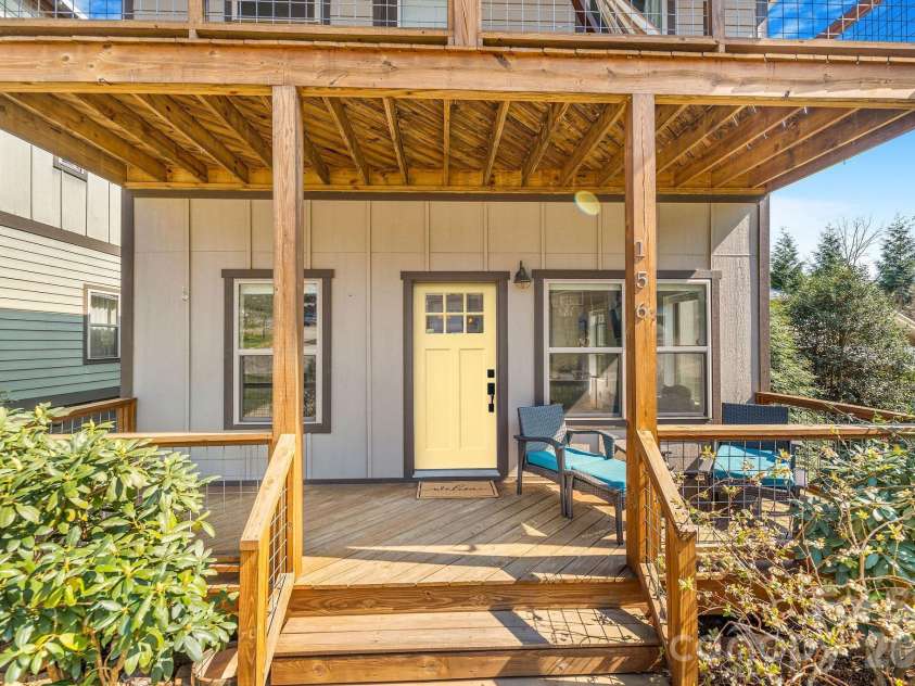 156 Bradley Street, Asheville, NC 28806.  MLS# CAR4364055, YatesRealty ID 27274. Perfect front porch!