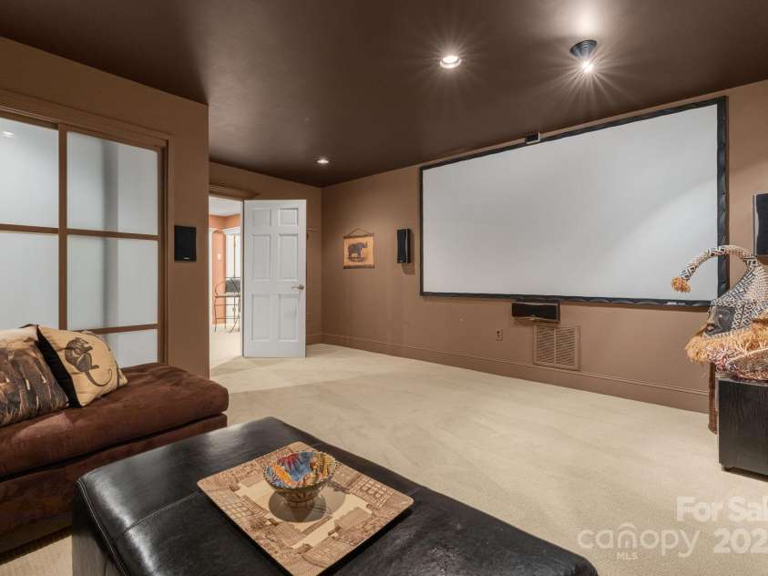 3 Amherst Road, Asheville, NC 28803.  MLS# CAR4281202, YatesRealty ID 27275. Theatre/Social Media Room