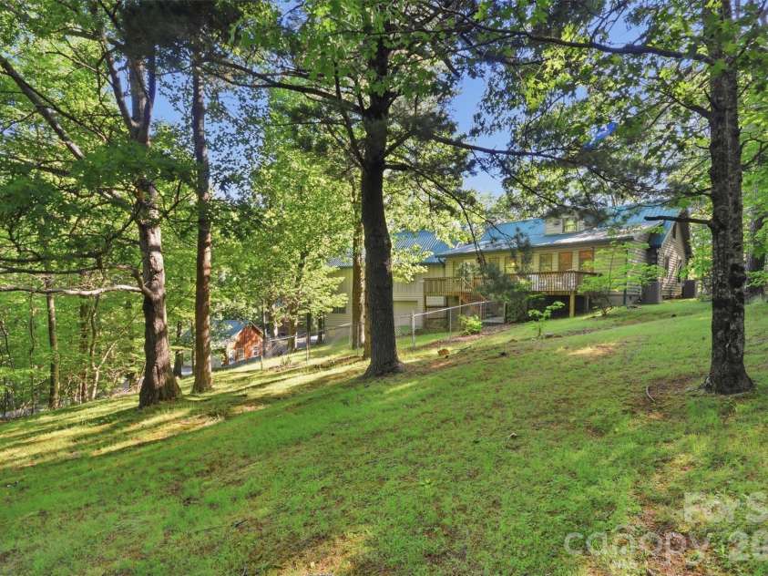 845 Morning Ride Drive, Columbus, NC 28722.  MLS# CAR4376512, YatesRealty ID 27279. Back Yard