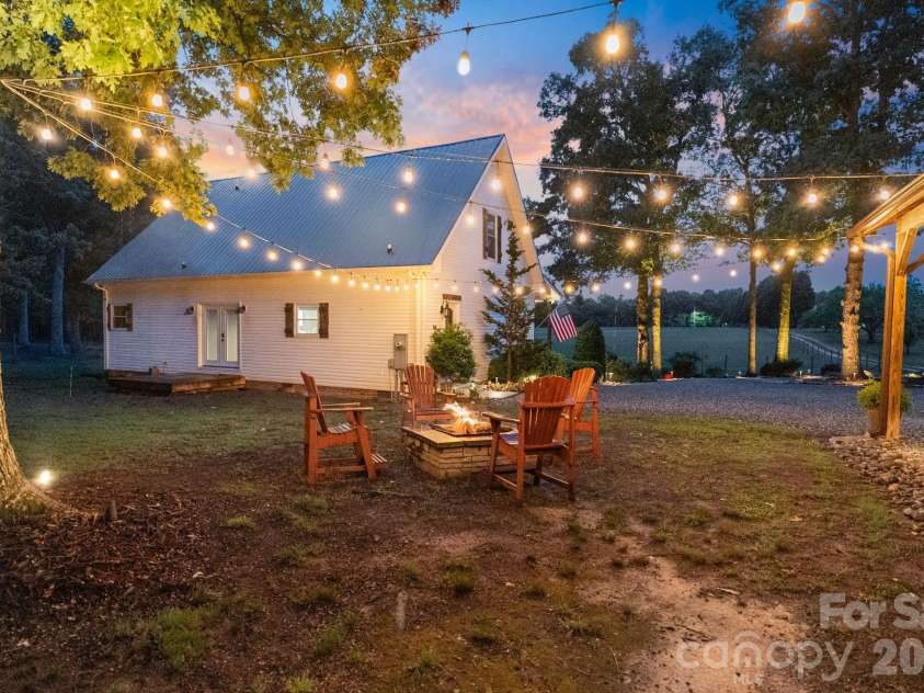 1744 Lowe Drive, Catawba, NC 28609.  MLS# CAR4384724, YatesRealty ID 27281. Fire Pit Area - Night