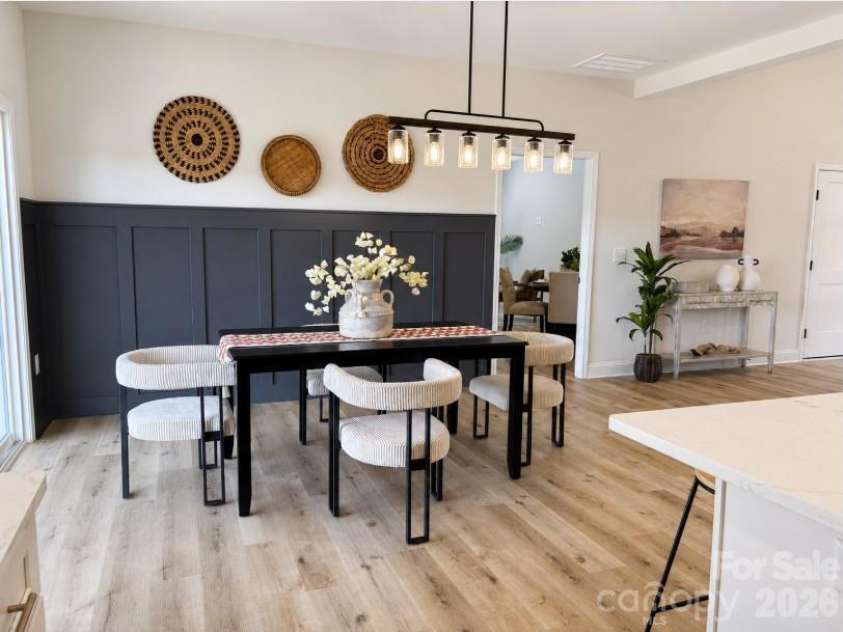 390 NC HWY 200 None, Stanfield, NC 28163.  MLS# CAR4383746, YatesRealty ID 27282. Dining area w/ accent wall