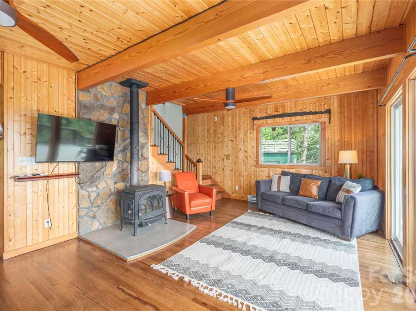 121 Mountainview Road, Asheville, NC 28806.  MLS# CAR4382985, YatesRealty ID 27293. Woodstove on main Level