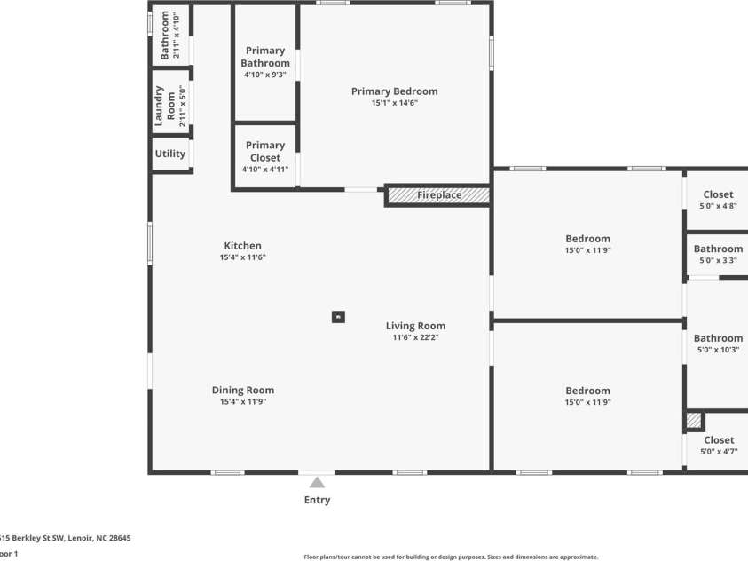 1515 Berkley Street, Lenoir, NC 28645.  MLS# CAR4315042, YatesRealty ID 273. 