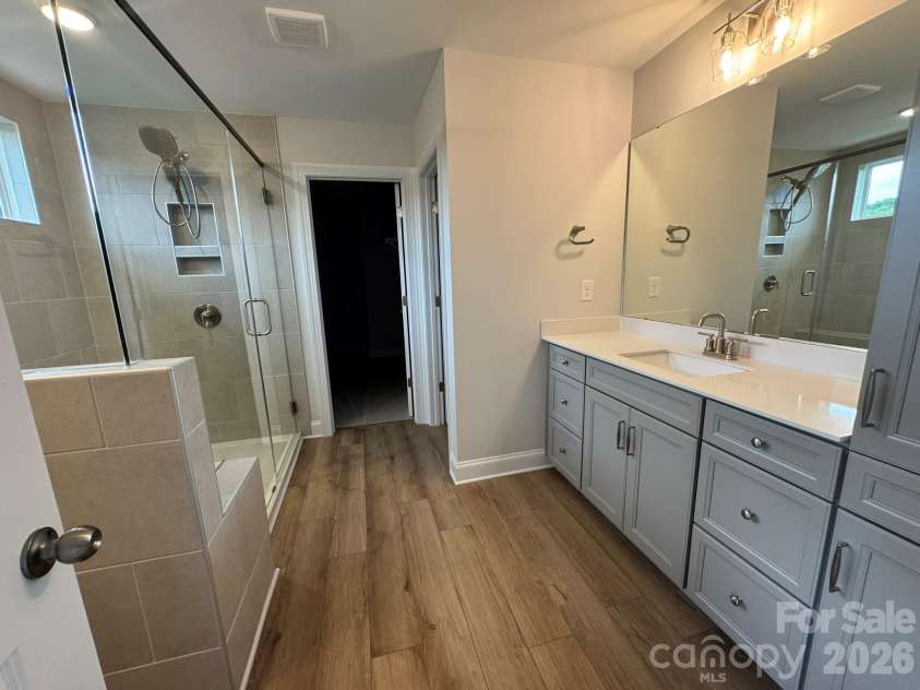 2617 Wild Azalea Court, Monroe, NC 28110.  MLS# CAR4384595, YatesRealty ID 27302. Primary Bathroom