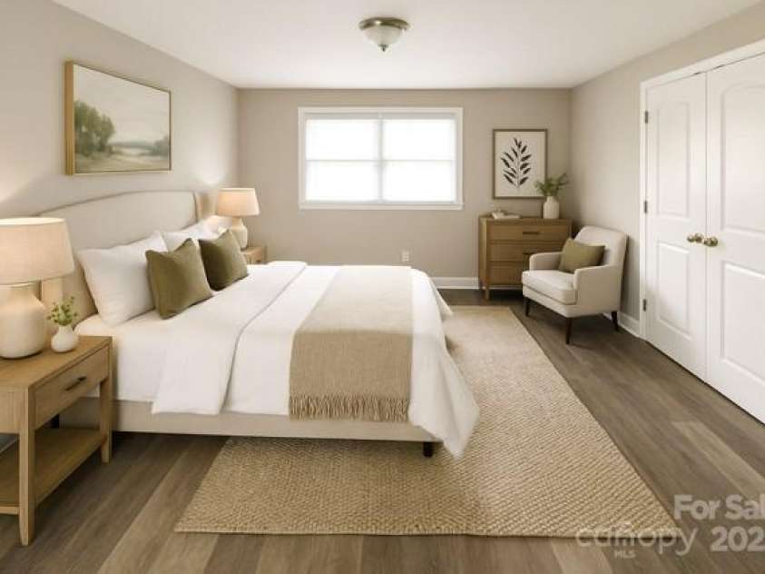 1421 Thompson Avenue, Charlotte, NC 28216.  MLS# CAR4259124, YatesRealty ID 27317. Bedroom 2 virtually staged