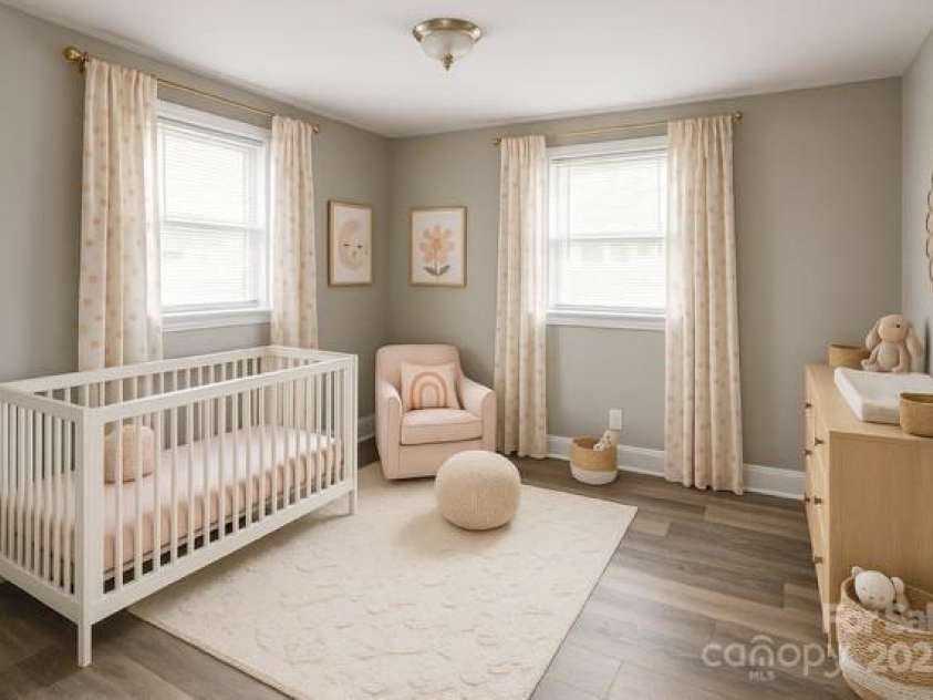 1421 Thompson Avenue, Charlotte, NC 28216.  MLS# CAR4259124, YatesRealty ID 27317. Bedroom 3 virtually staged