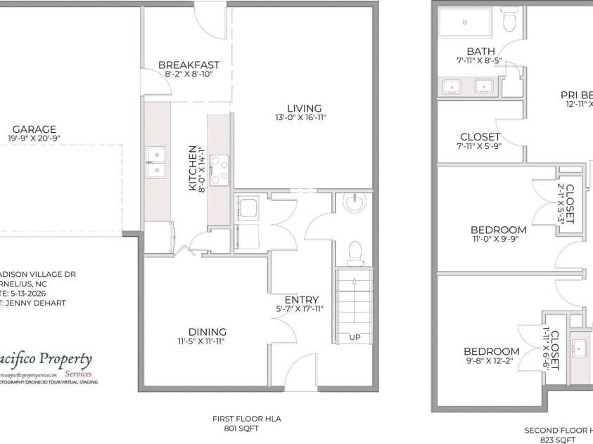 19812 Madison Village Drive, Cornelius, NC 28031.  MLS# CAR4384388, YatesRealty ID 27324. Floorplan