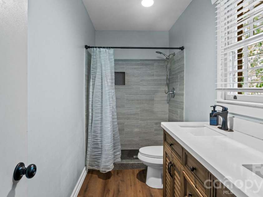 2106 Arden Drive, Monroe, NC 28112.  MLS# CAR4387611, YatesRealty ID 27335. Owners' 2nd floor bathroom