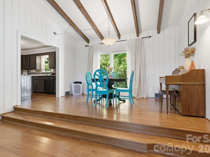 2850 Mathis Church Road, Catawba, NC 28609.  MLS# CAR4383912, YatesRealty ID 27340. Spacious Dining Area with Sliding Door to Deck