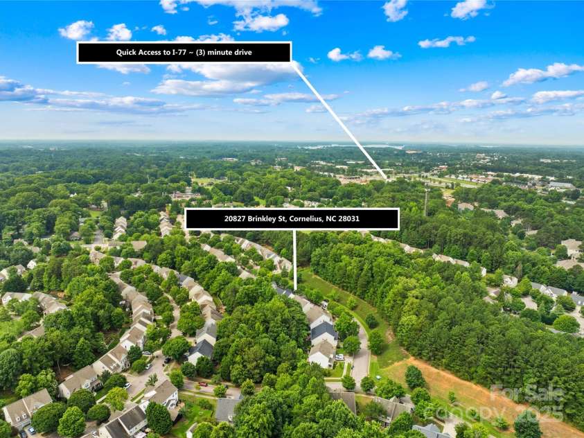 20827 Brinkley Street, Cornelius, NC 28031.  MLS# CAR4239322, YatesRealty ID 27344. 