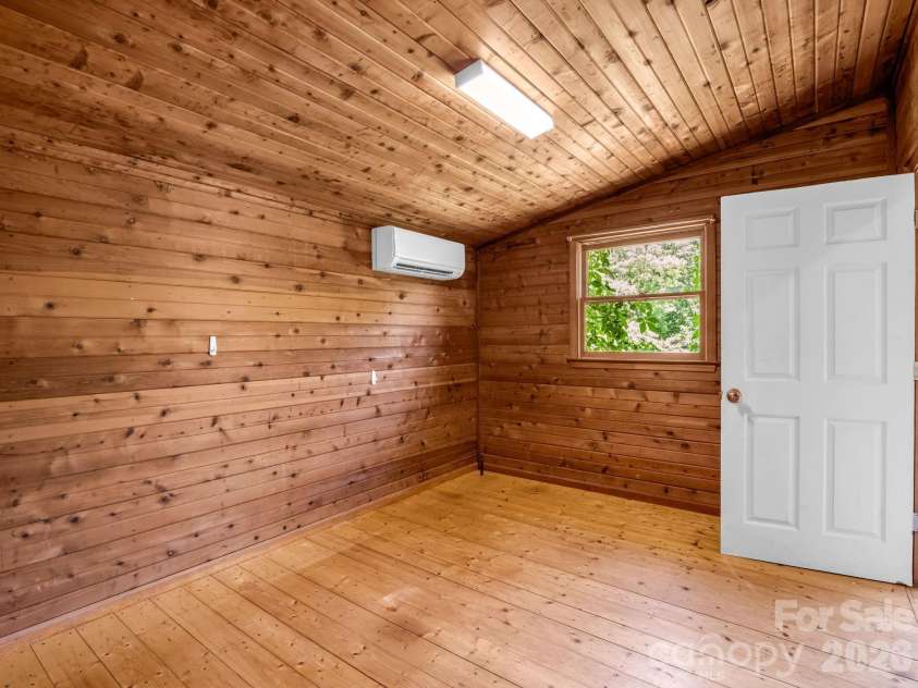 255 & 257 Crescent Street, Saluda, NC 28773.  MLS# CAR4383610, YatesRealty ID 27346. Bedroom 3 (also has laundry hook up so could be used as laundry room)