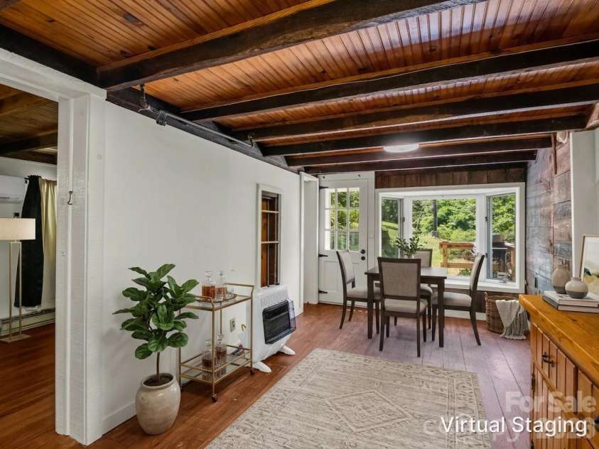 255 & 257 Crescent Street, Saluda, NC 28773.  MLS# CAR4383610, YatesRealty ID 27346. Dining Area