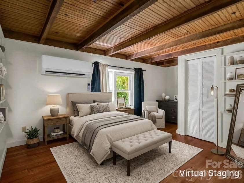 255 & 257 Crescent Street, Saluda, NC 28773.  MLS# CAR4383610, YatesRealty ID 27346. Primary Bedroom