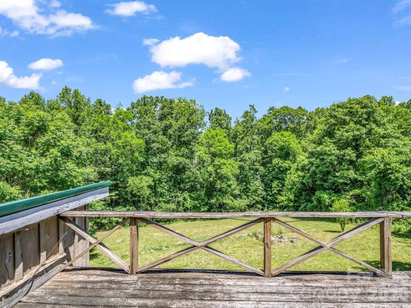 255 & 257 Crescent Street, Saluda, NC 28773.  MLS# CAR4383610, YatesRealty ID 27346. View from Upper Deck of 255 Crescent St