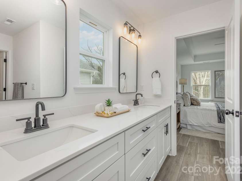 2016 Sadler Woods Lane, Charlotte, NC 28214.  MLS# CAR4220744, YatesRealty ID 2735. Double vanity. Representative Photo