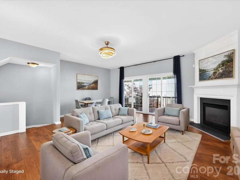 5426 Dockery Drive, Charlotte, NC 28209.  MLS# CAR4384151, YatesRealty ID 27353. Virtually staged living room