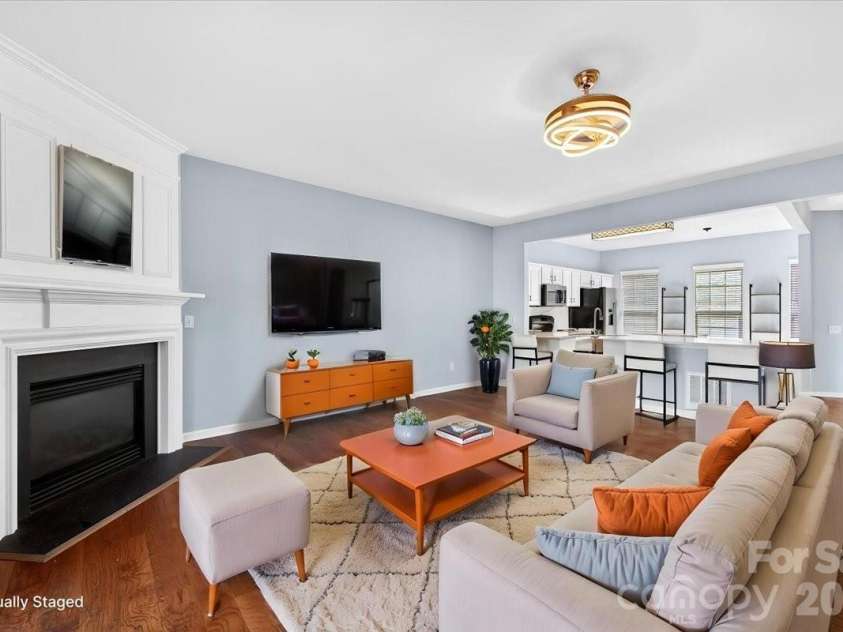 5426 Dockery Drive, Charlotte, NC 28209.  MLS# CAR4384151, YatesRealty ID 27353. Virtually staged living room