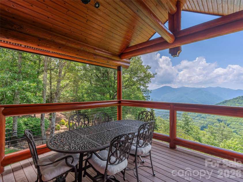 574 Leatherwood Drive, Maggie Valley, NC 28751.  MLS# CAR4385274, YatesRealty ID 27356. Looking south from the 4900' elevation