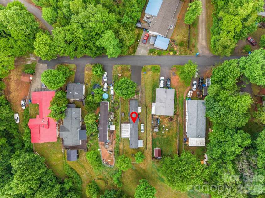 15 spring Street, Candler, NC 28715.  MLS# CAR4384784, YatesRealty ID 27357. Aerial view