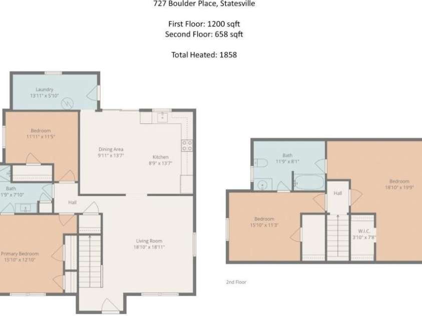 727 Boulder Place, Statesville, NC 28625.  MLS# CAR4380321, YatesRealty ID 27360. 