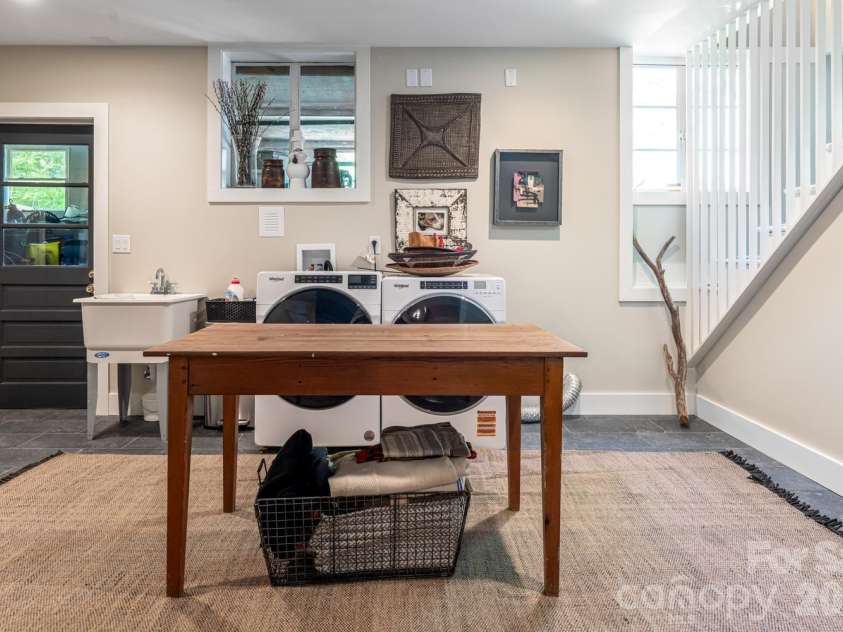 15 Red Oak Road, Asheville, NC 28804.  MLS# CAR4367200, YatesRealty ID 27362. Lower Level Laundry